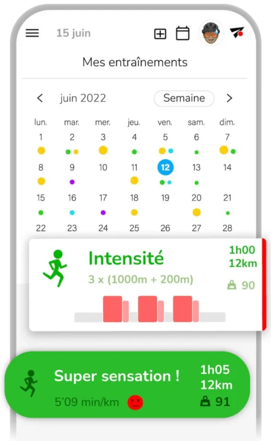 application entrainement club sportif