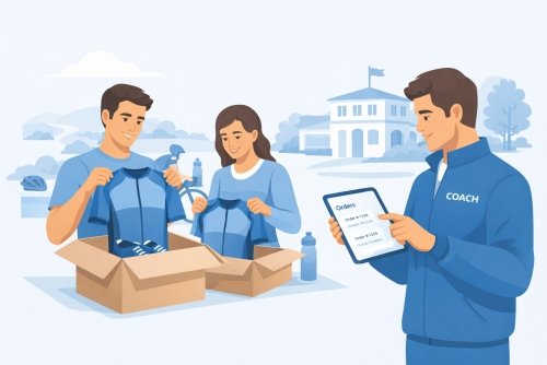 club sportif vendant ses équipements et licences en ligne