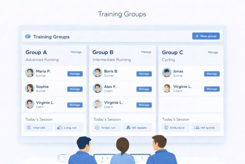 gestion des groupes d’entraînement club sportif