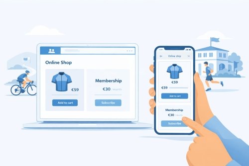 vendre maillots et adhésions avec une boutique en ligne de club sportif